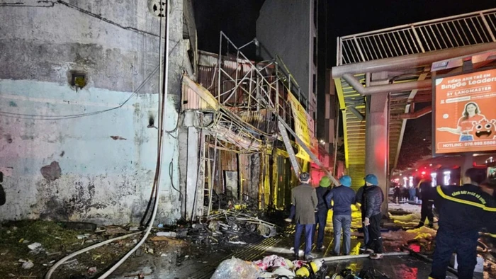 Hiện trường vụ hỏa hoạn.