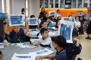 Học sinh THCS Trưng Vương hào hứng với giờ học trải nghiệm STEM