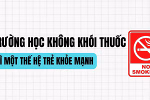 Infographic: Trường học không khói thuốc vì thế hệ trẻ khỏe mạnh