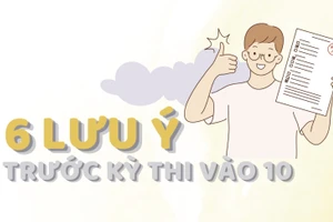 Infographic: 6 lưu ý trước kỳ thi vào lớp 10 