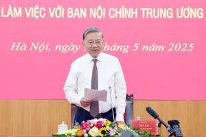 Tổng Bí thư Tô Lâm phát biểu. (Ảnh: Thống Nhất/TTXVN).
