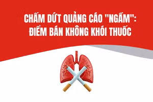 Infographic: Chấm dứt quảng cáo ngầm - Điểm bán không khói thuốc