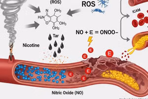 Infographic: 7,357 hóa chất trong khói thuốc lá và cơ chế hủy hoại hệ tim 
