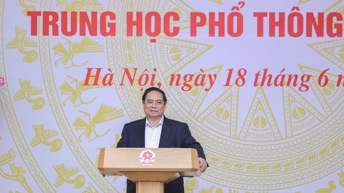 Thủ tướng phát biểu tại Hội nghị. Ảnh: VGP/Nhật Bắc.