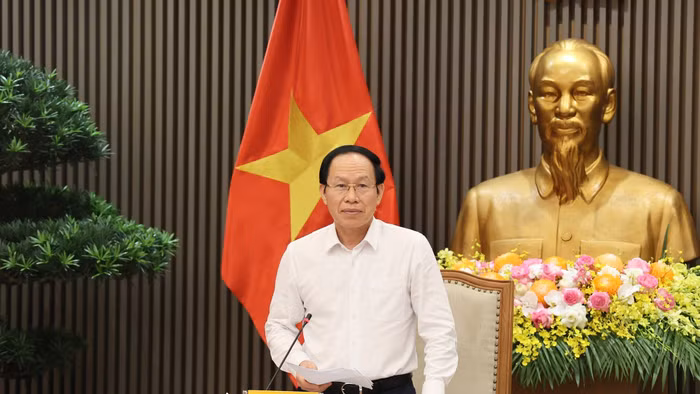 Phó Thủ tướng Lê Tiến Châu chủ trì cuộc họp. Ảnh: VGP/Thu Sa