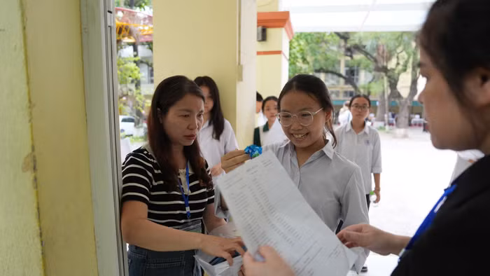 Thí sinh thi tốt nghiệp THPT năm 2025. Ảnh: Xuân Phú.