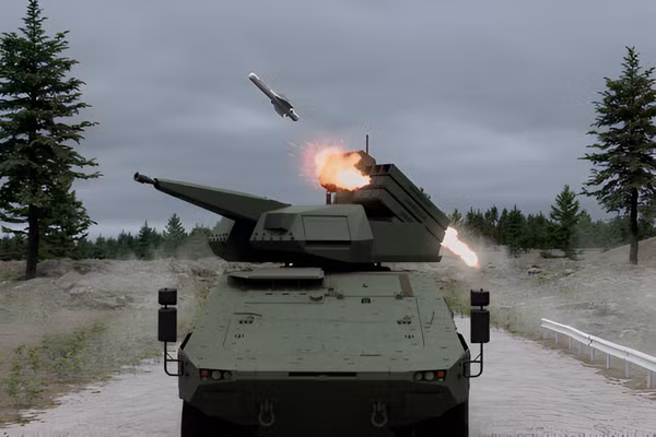 Hệ thống tên lửa DefendAir của Skyranger 30 đang hoạt động