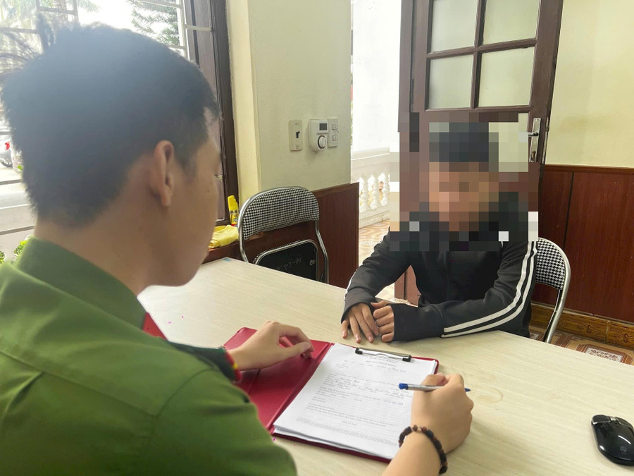 Công an Hải Dương lấy lời khai của bị can P.V.P hiep-dan.jpg