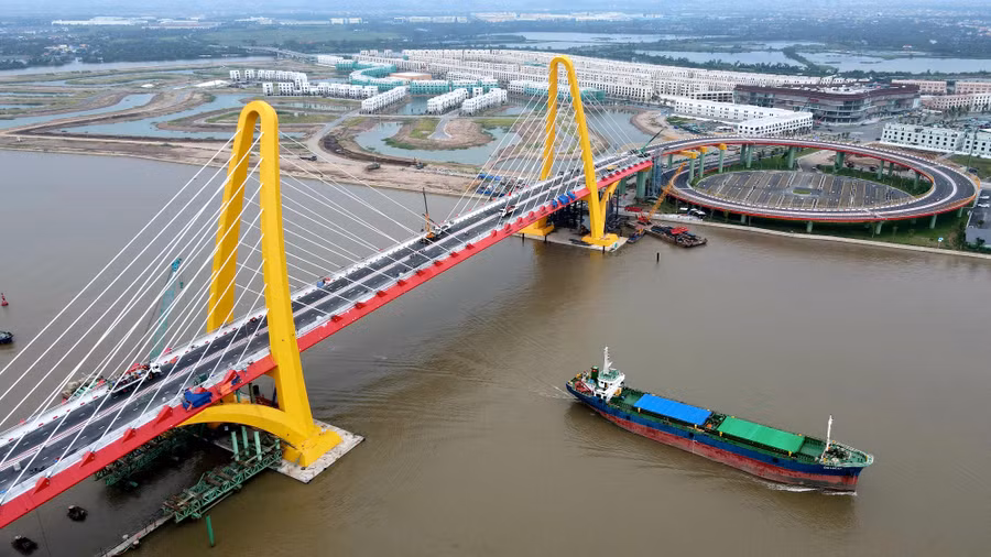 Cầu Máy Chai (Hải Phòng) cơ bản hoàn thành, sẵn sàng cho ngày thông xe.