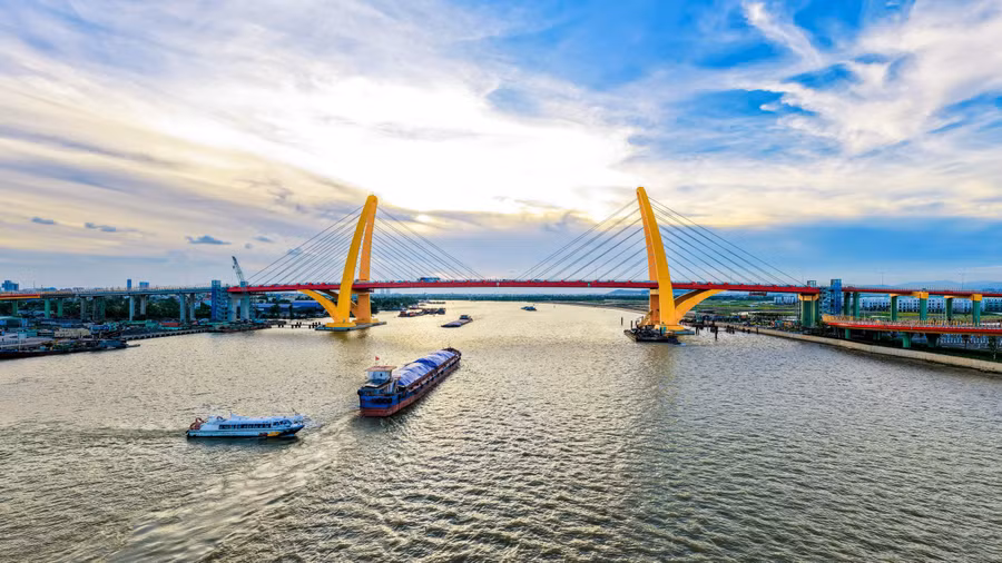 Cầu Máy Chai bắc qua sông Cấm được khánh thành, sáng 19/8.