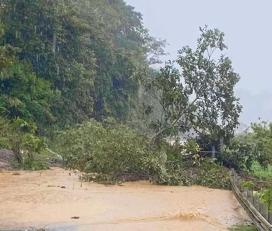 Một điểm sạt lở trên địa bàn tỉnh Sơn La.