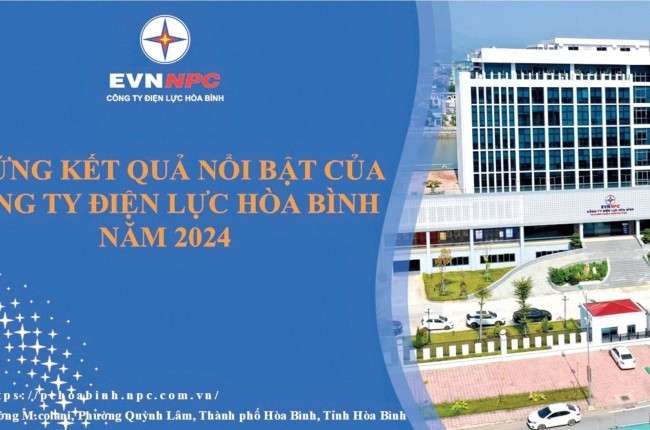 Công ty điện lực tỉnh Hòa Bình đạt 10 kết quả nổi bật.