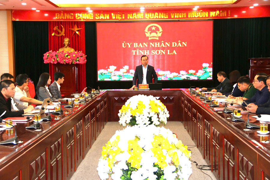 Lãnh đạo UBND tỉnh Sơn La chủ trì cuộc họp với Ban Tổ chức cuộc thi Hoa hậu.