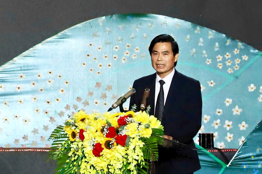 Ông Hoàng Quốc Khánh, Bí thư Tỉnh uỷ Sơn La phát biểu. img-20251010-232233.jpg
