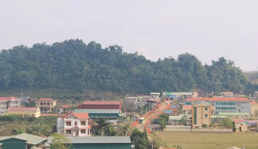 Trung tâm xã Tân Lập, huyện Mộc Châu, tỉnh Sơn La.