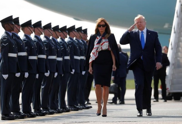 TT Trump và phu nhân. TT Trump và phu nhân.