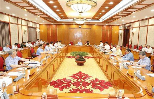 Bộ Chính trị khẳng định những nội dung gì đã chín, đã rõ, được thực tiễn kiểm nghiệm, chứng minh là đúng, đa số đồng thuận thì đưa vào Đề án - Ảnh: TTXVN