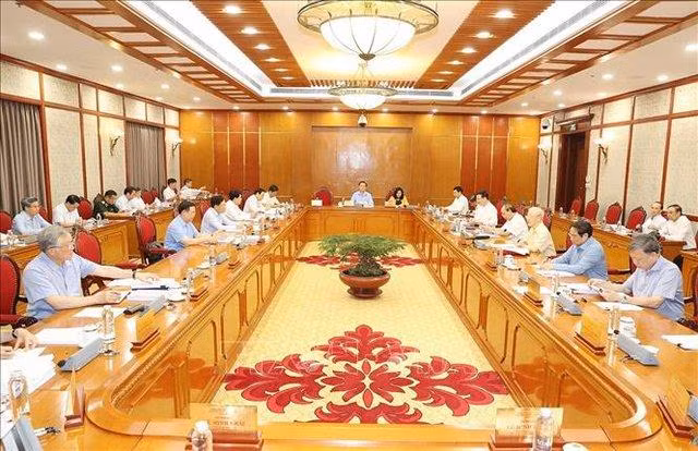 Bộ Chính trị khẳng định những nội dung gì đã chín, đã rõ, được thực tiễn kiểm nghiệm, chứng minh là đúng, đa số đồng thuận thì đưa vào Đề án - Ảnh: TTXVN