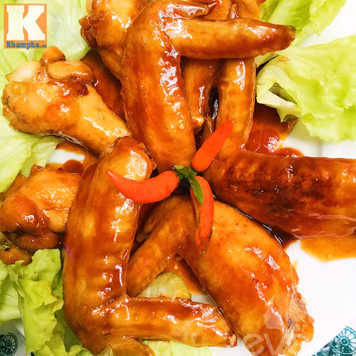 canh ga chien sot chua ngot day hap dan - 8