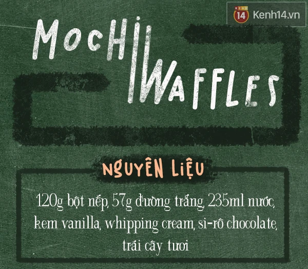 Vừa mochi vừa waffle - loại bánh này sẽ làm bạn đói meo đấy!