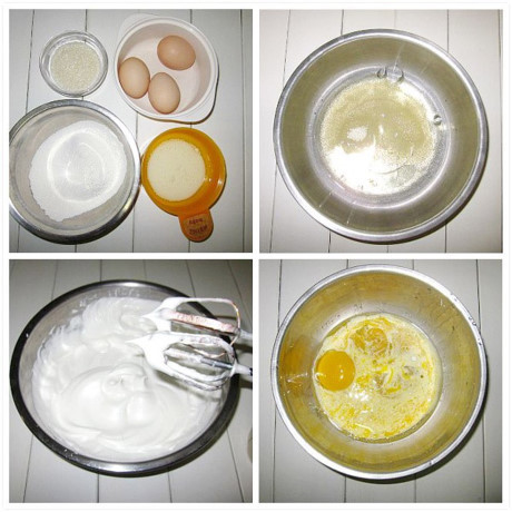 Tự làm bánh bông lan bằng nồi cơm điện cực dễ dàng - Ảnh 3 Tu lam banh bong lan bang noi com dien cuc de dang - Anh 3