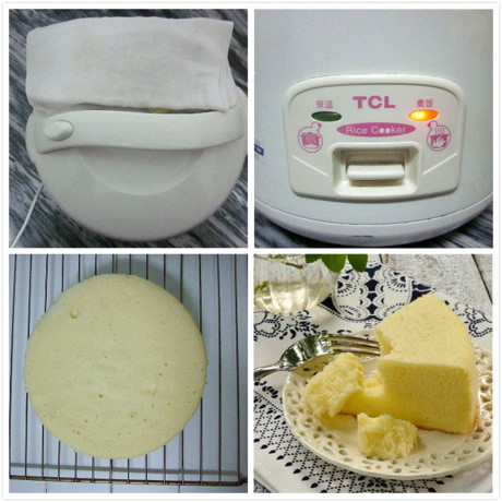 Tự làm bánh bông lan bằng nồi cơm điện cực dễ dàng - Ảnh 6 Tu lam banh bong lan bang noi com dien cuc de dang - Anh 6