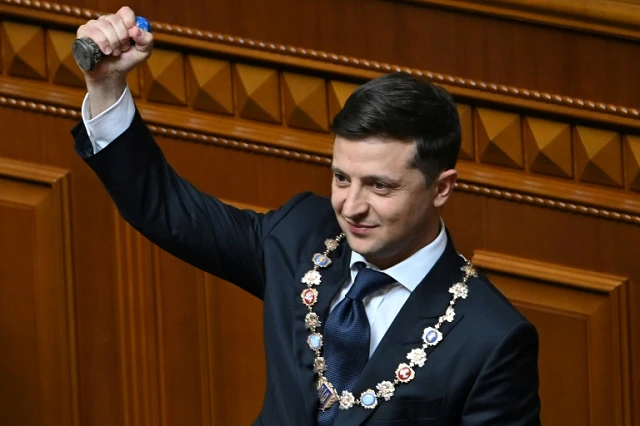 Tổng thống Ukraine Vladimir Zelensky.