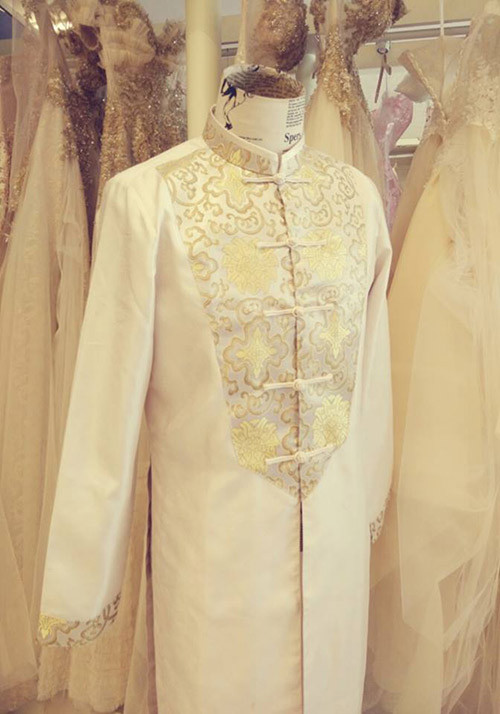 Áo dài ăn hỏi đẹp như trong mơ của Đinh Ngọc Diệp - 7