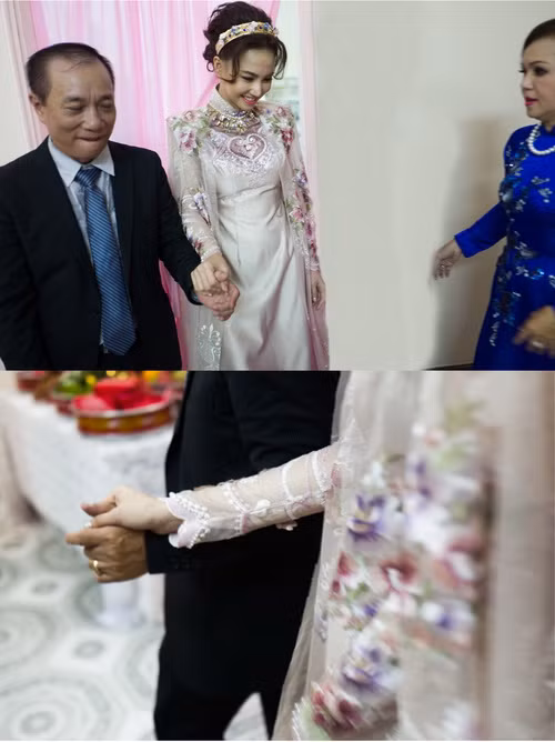 Áo dài ăn hỏi đẹp như trong mơ của Đinh Ngọc Diệp ảnh 8 Áo dài ăn hỏi đẹp như trong mơ của Đinh Ngọc Diệp - 8