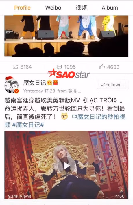Dan mang Trung Quoc phat cuong vi Son Tung - Isaac, het loi khen 