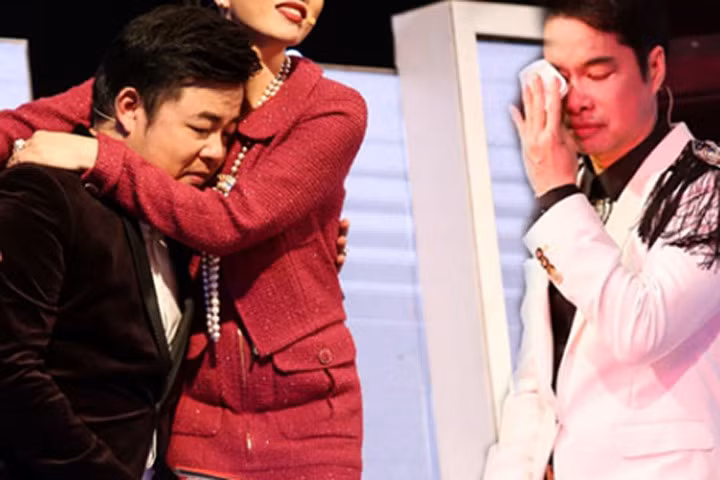 Ngọc Sơn, Quang Lê bật khóc nức nở trên sóng truyền hình