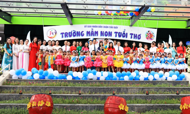 Trường cũng hướng tới xây dựng trường mầm non đạt chuẩn quốc gia, trường đã tăng cường đầu tư về cơ sở vật chất, nâng cao chất lượng chăm sóc - giáo dục đảm bảo an toàn cho trẻ cũng như nâng cao chất lượng đội ngũ theo chuẩn quy định về trình độ đào tạo. Trường cũng hướng tới xây dựng trường mầm non đạt chuẩn quốc gia, trường đã tăng cường đầu tư về cơ sở vật chất, nâng cao chất lượng chăm sóc - giáo dục đảm bảo an toàn cho trẻ cũng như nâng cao chất lượng đội ngũ theo chuẩn quy định về trình độ đào tạo.