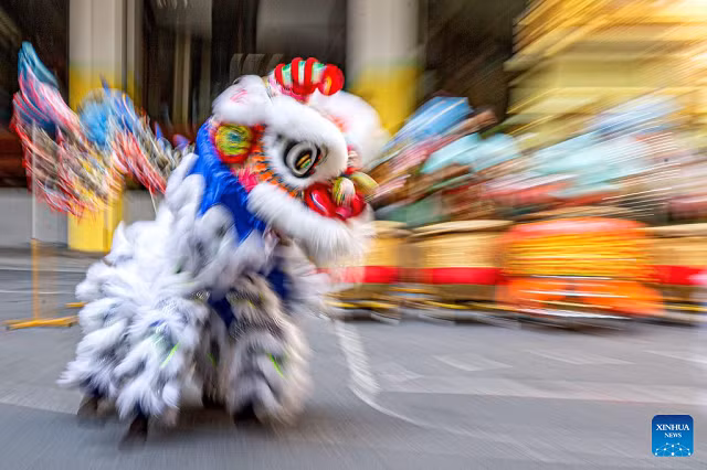 Múa sư tử ở Thái Lan