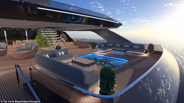 Siêu du thuyền độc đáo sở hữu thác nước trong nhà ảnh 3