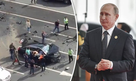 Rộ tin đồn ám sát trong vụ siêu xe của ông Putin bị đâm - Ảnh 1 Ro tin don am sat trong vu sieu xe cua ong Putin bi dam - Anh 1
