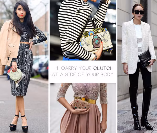 cách cầm clutch tay