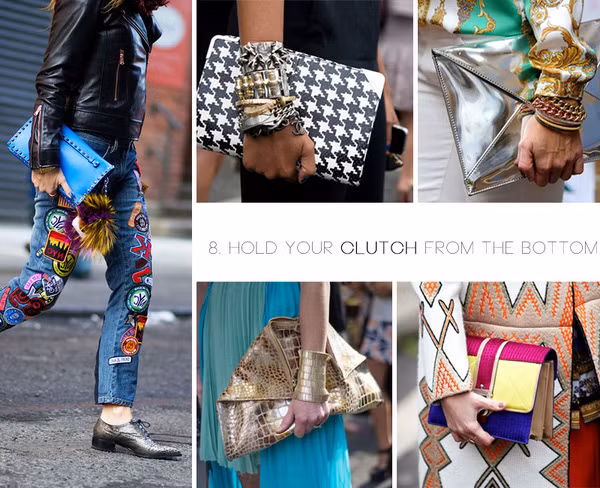 cách cầm clutch tay