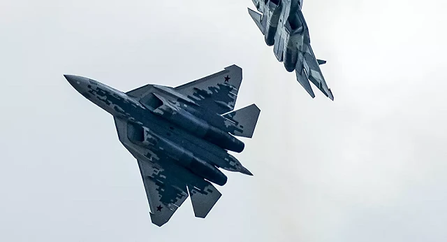 Chiến đấu cơ Su-57 của Nga.