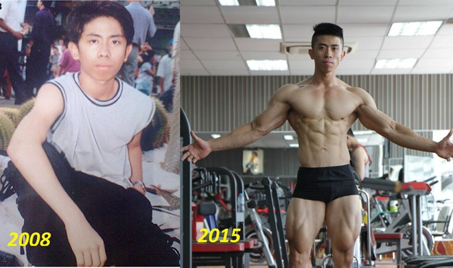 9X tăng 20 kg vẫn sở hữu cơ bụng 6 múi