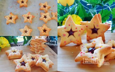 Lam banh quy hinh ngoi sao xinh xan mung giang sinh - Anh 1