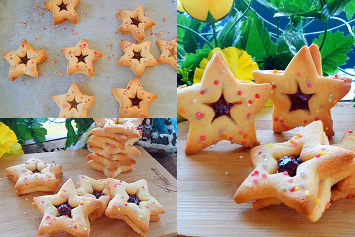 Làm bánh quy hình ngôi sao xinh xắn mừng giáng sinh