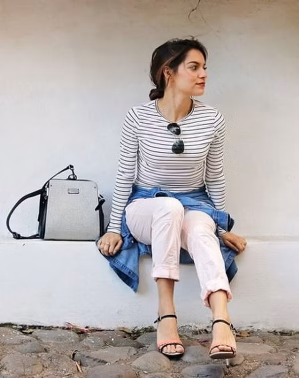 Diện mốt họa tiết kẻ sọc bắt kịp xu hướng thế giới ảnh 2