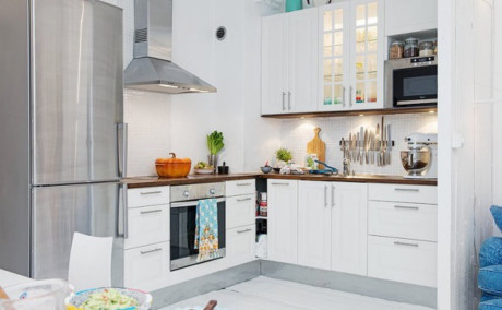 Căn hộ 30m2 đẹp trẻ trung hiện đại nhờ khéo cải tạo chung cư 80 năm tuổi - Ảnh 4 Can ho 30m2 dep tre trung hien dai nho kheo cai tao chung cu 80 nam tuoi - Anh 4