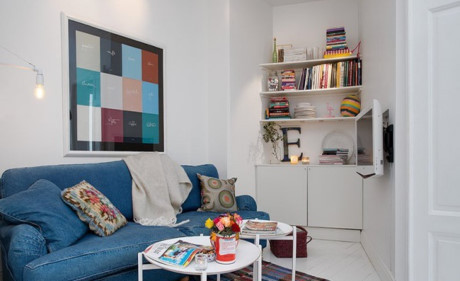 Căn hộ 30m2 đẹp trẻ trung hiện đại nhờ khéo cải tạo chung cư 80 năm tuổi - Ảnh 6 Can ho 30m2 dep tre trung hien dai nho kheo cai tao chung cu 80 nam tuoi - Anh 6