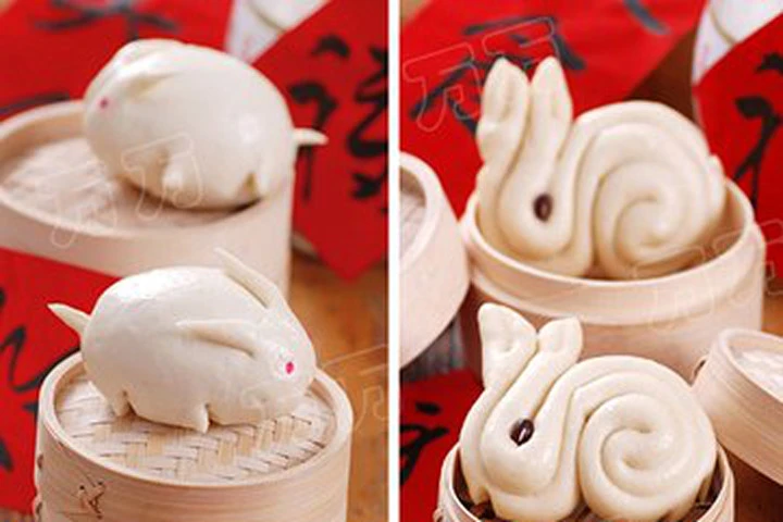 Bánh bao hình con thỏ cute dành cho con yêu đón Trung thu