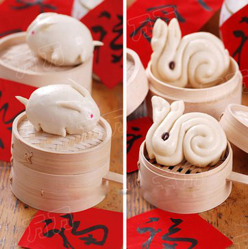 Bánh bao hình con thỏ cute dành cho con yêu đón Trung thu - Ảnh 1 Banh bao hinh con tho cute danh cho con yeu don Trung thu - Anh 1