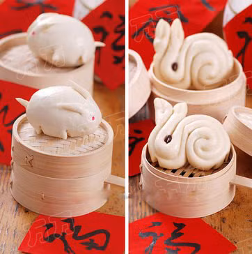 Banh bao hinh con tho cute danh cho con yeu don Trung thu - Anh 1