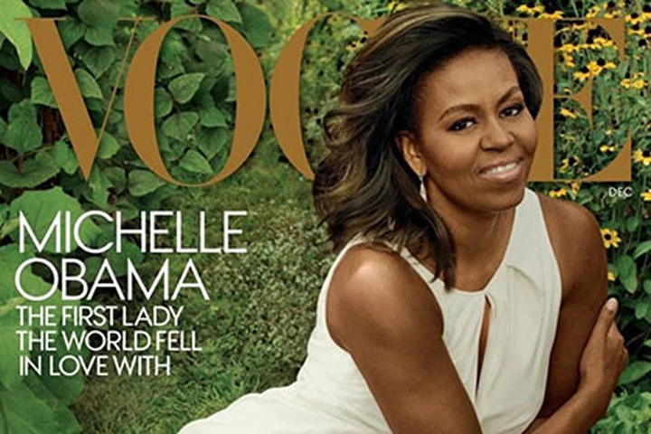 Ngắm bà Michelle Obama cực kỳ quyến rũ trên tạp chí "Vogue"