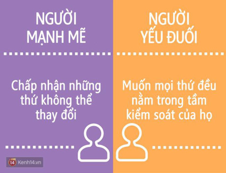 15 điều dễ dàng nhất để phân biệt người mạnh mẽ và người yếu đuối - Ảnh 7 15 dieu de dang nhat de phan biet nguoi manh me va nguoi yeu duoi - Anh 7
