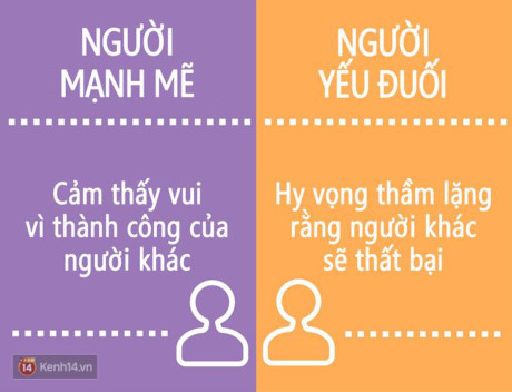 15 điều dễ dàng nhất để phân biệt người mạnh mẽ và người yếu đuối - Ảnh 6 15 dieu de dang nhat de phan biet nguoi manh me va nguoi yeu duoi - Anh 6